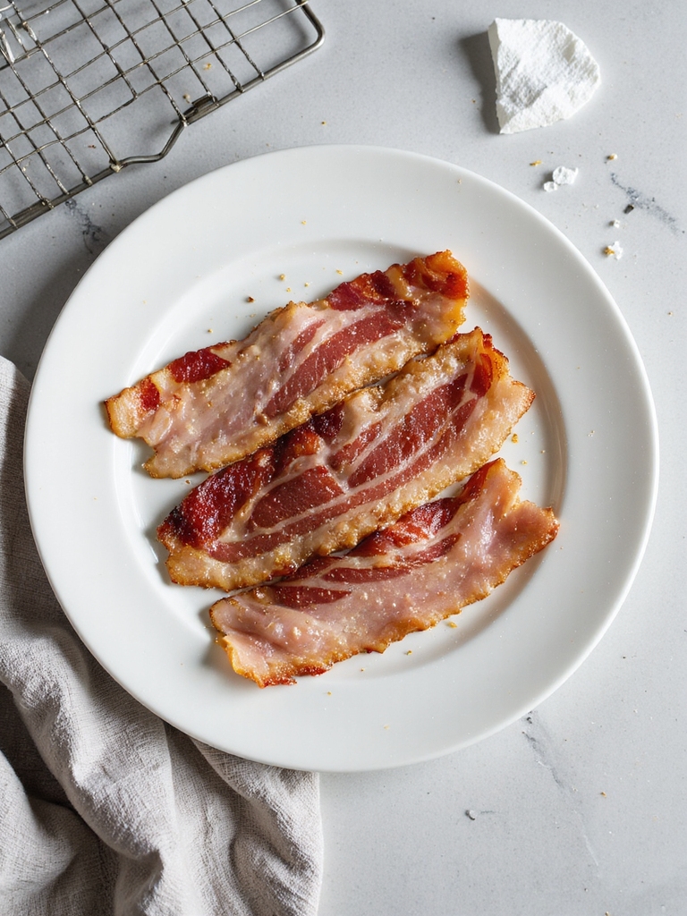 thick cut turkey bacon crispness