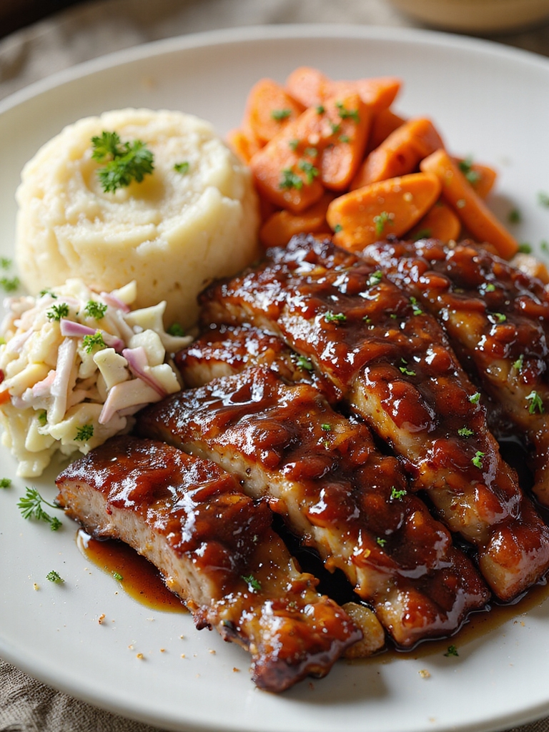 three glaze braised country ribs