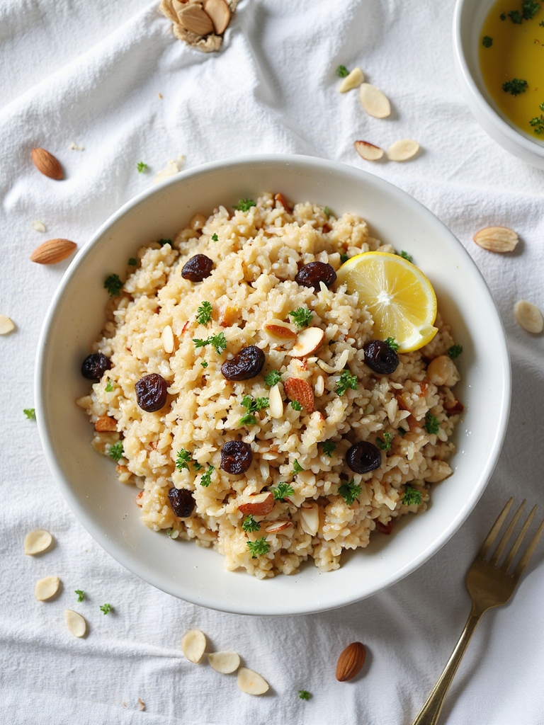 toasted almond rice pilaf