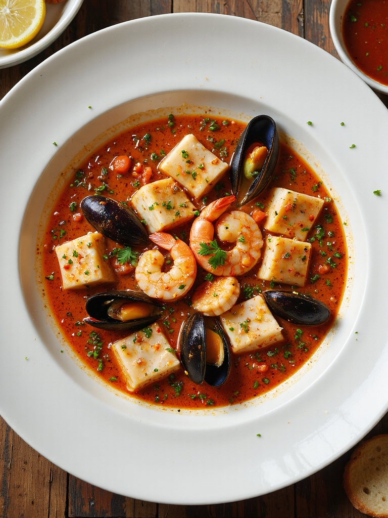 tomato saffron mediterranean seafood stew