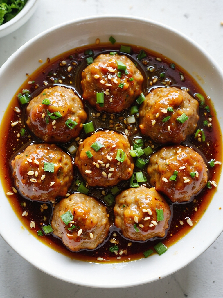 tropical savory slow cooker meatballs