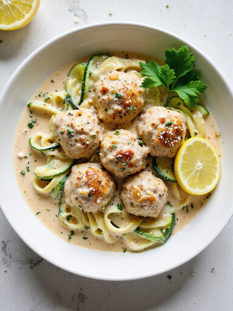 turkey meatballs with zucchini noodles