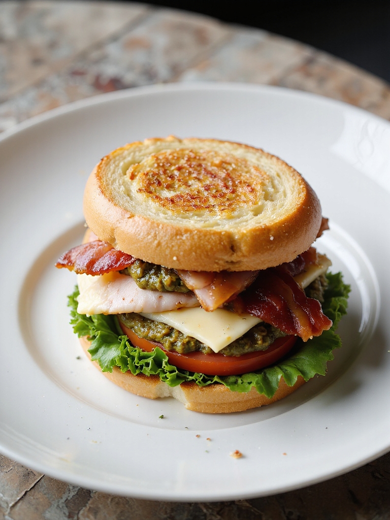 turkey pesto bacon swiss