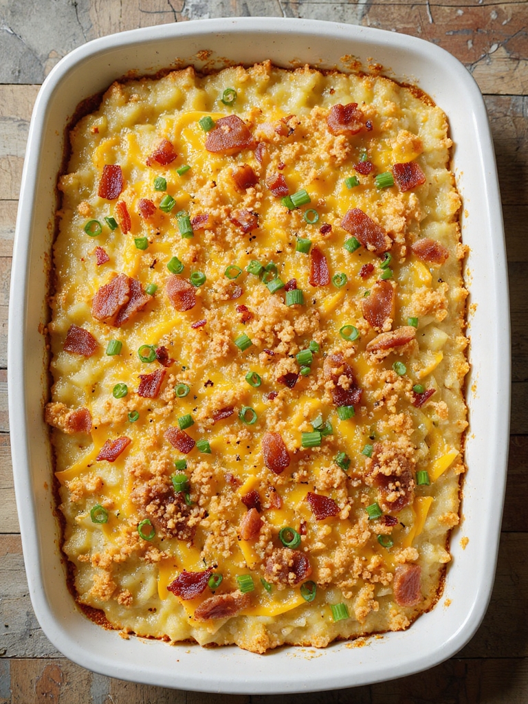 twice baked cheesy bacon casserole