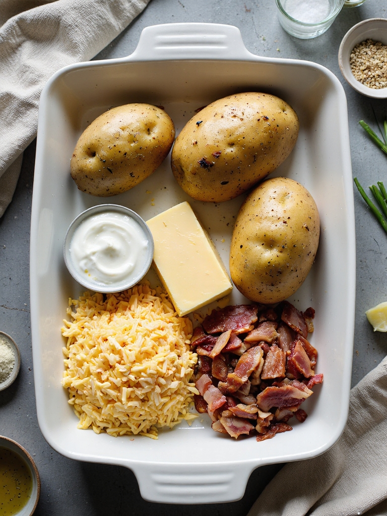 twice baked russet potato casserole
