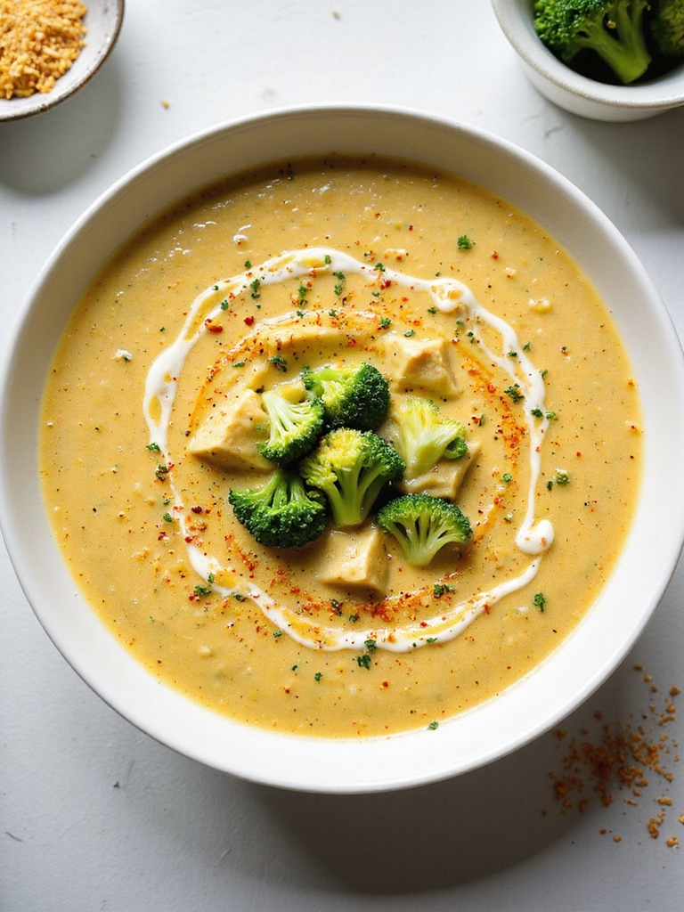 vegan creamy cashew broccoli cheddar