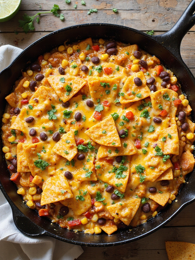vegetarian dorito skillet casserole