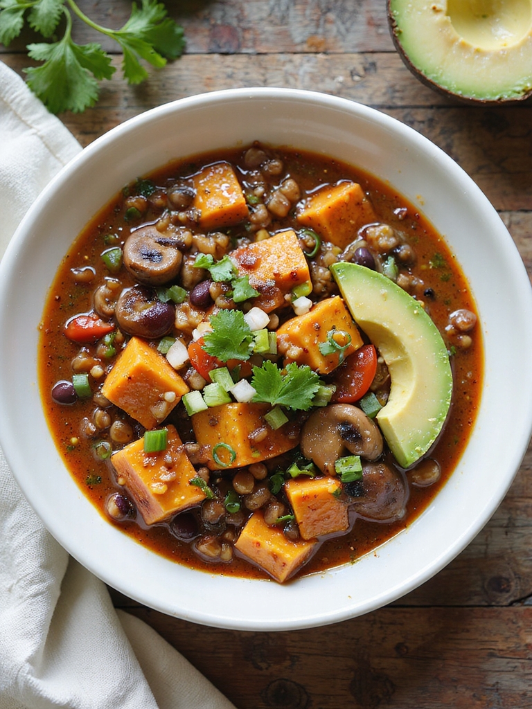 vegetarian sweet potato chili