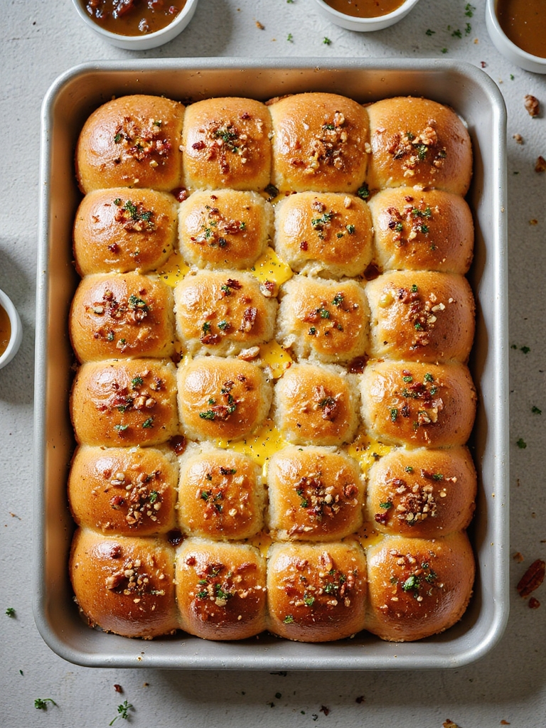 warm cheesy cranberry turkey sliders