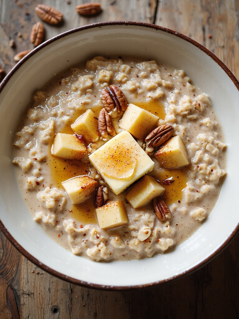 warm cinnamon apple oats