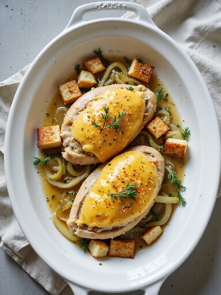 white wine leek gruy re stuffing