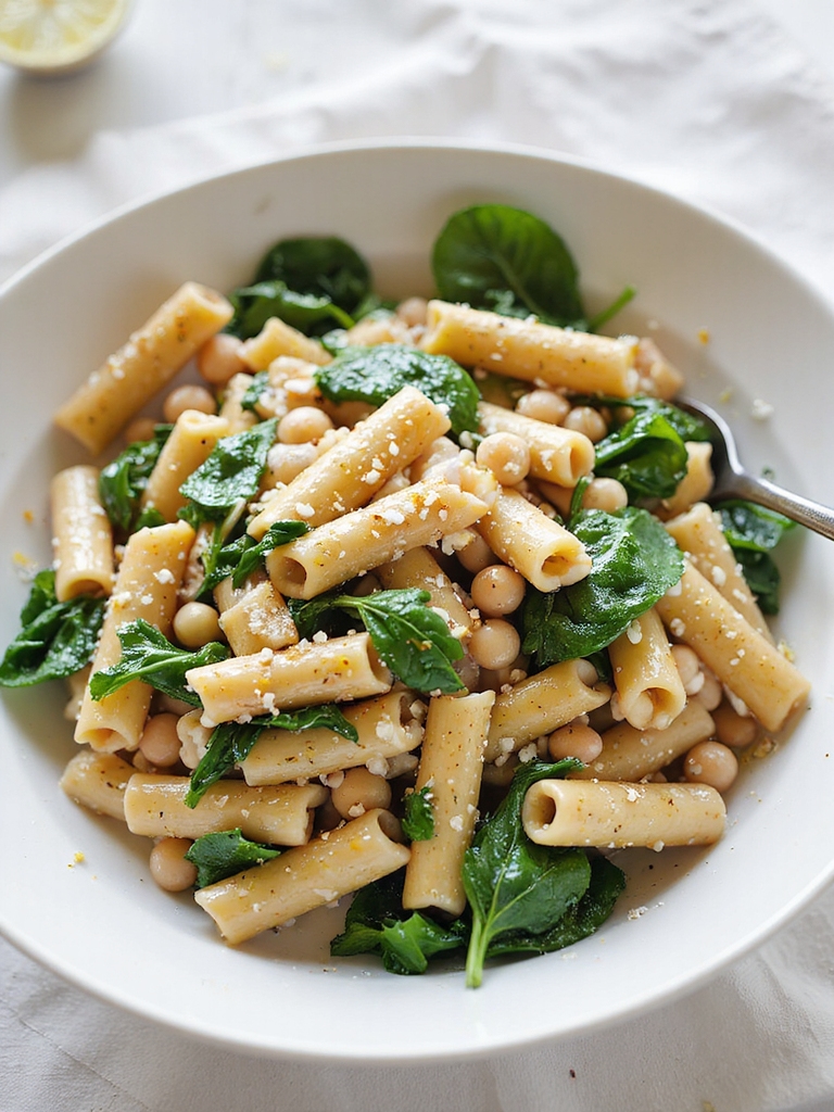 whole wheat pasta with beans