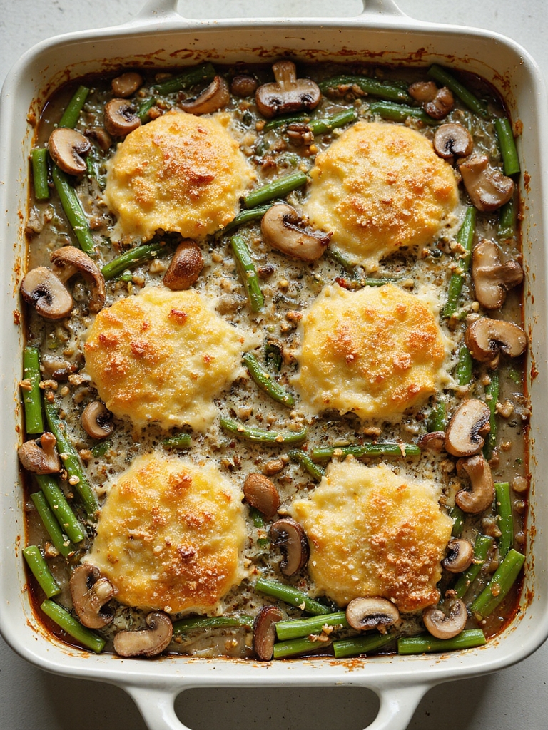 wild mushroom gruy re greenbeans