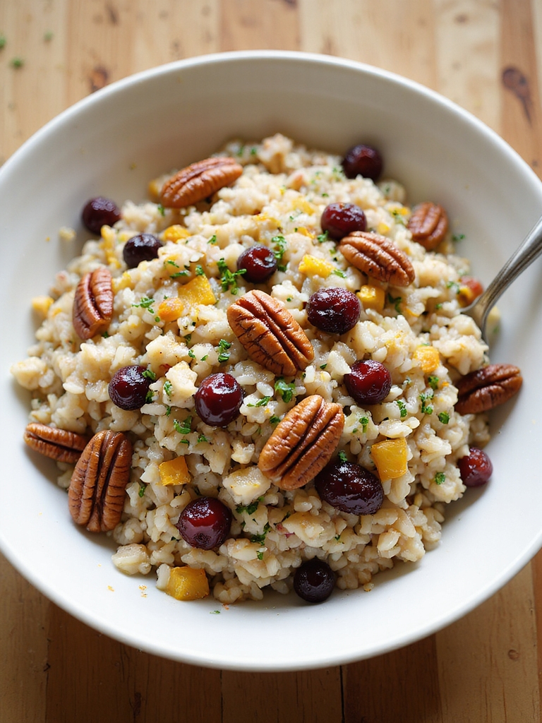 wild rice with cranberries