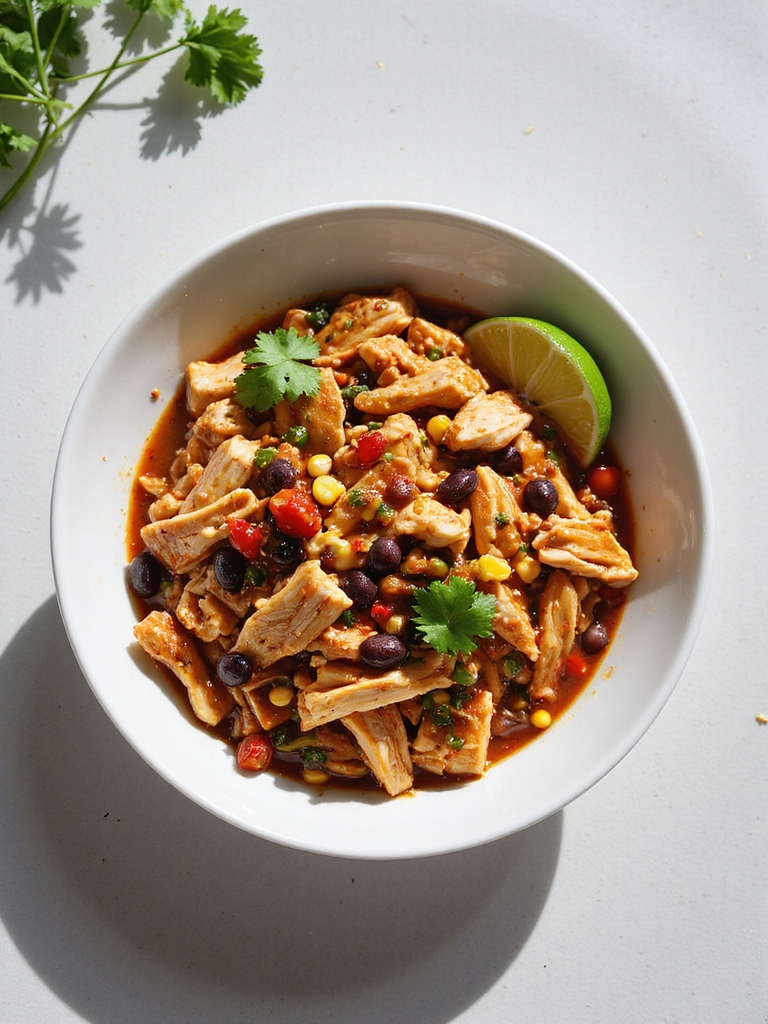 zesty crockpot salsa chicken