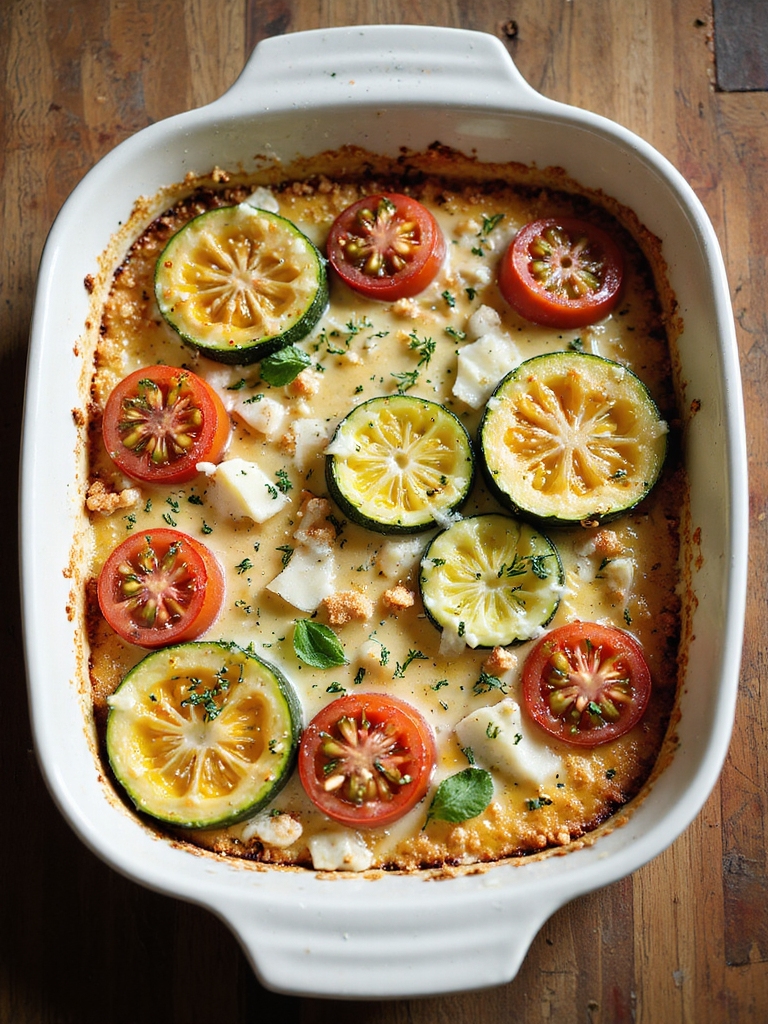 zucchini tomato thyme gratin