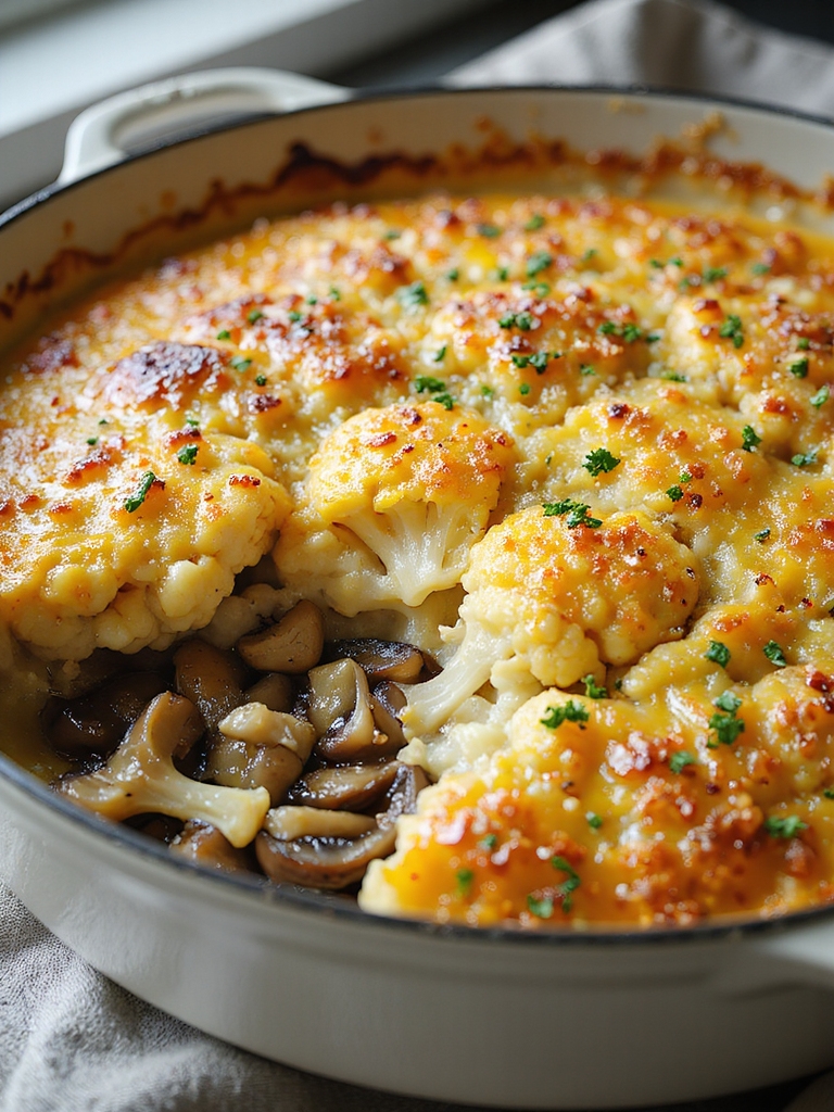 creamy low carb cauliflower casseroles