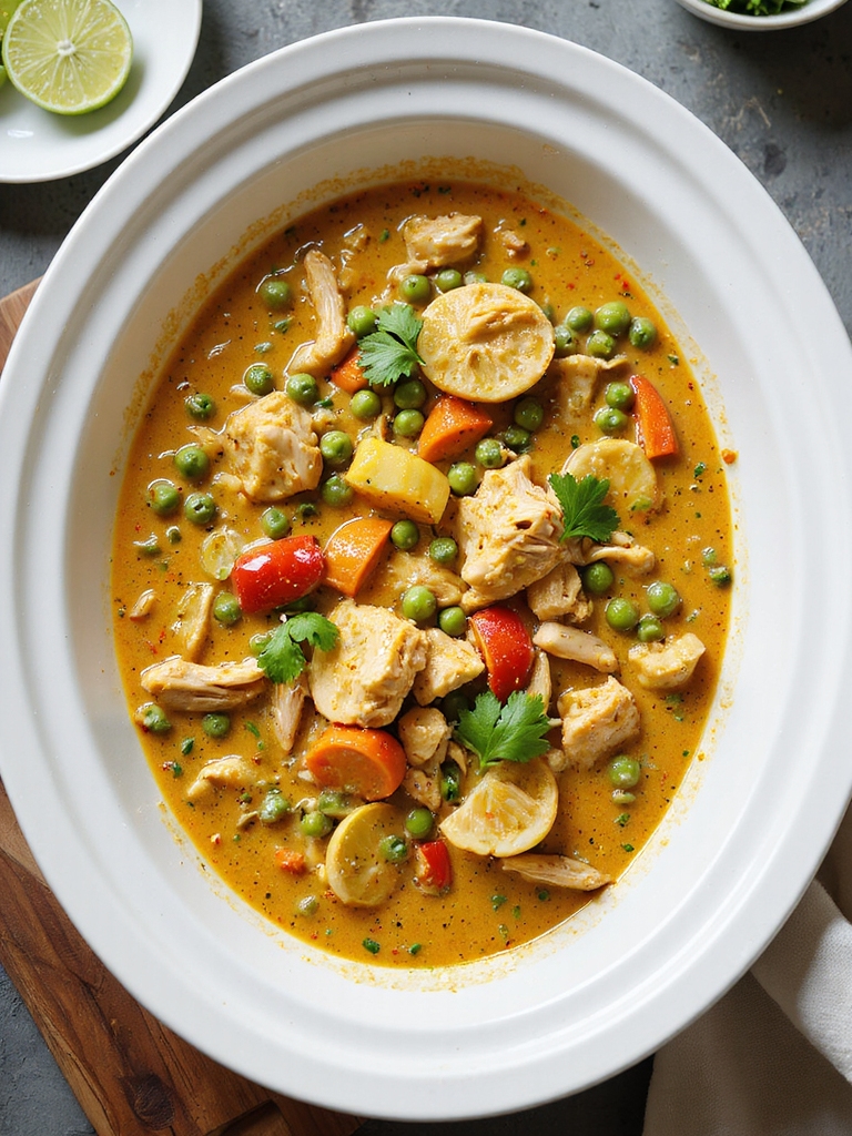 creamy slow cooked coconut curry