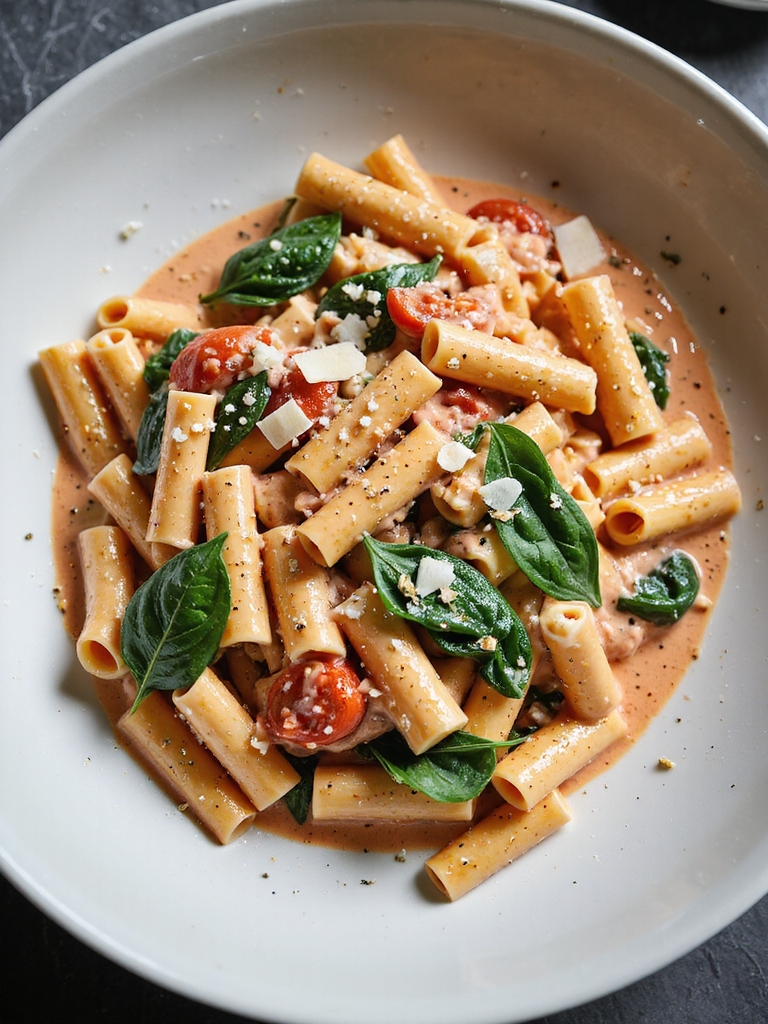 creamy tomato basil penne