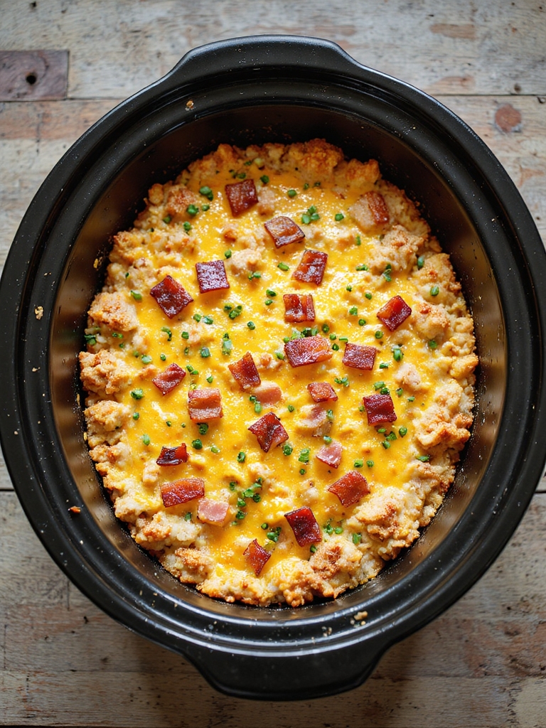 crockpot bacon hash casserole