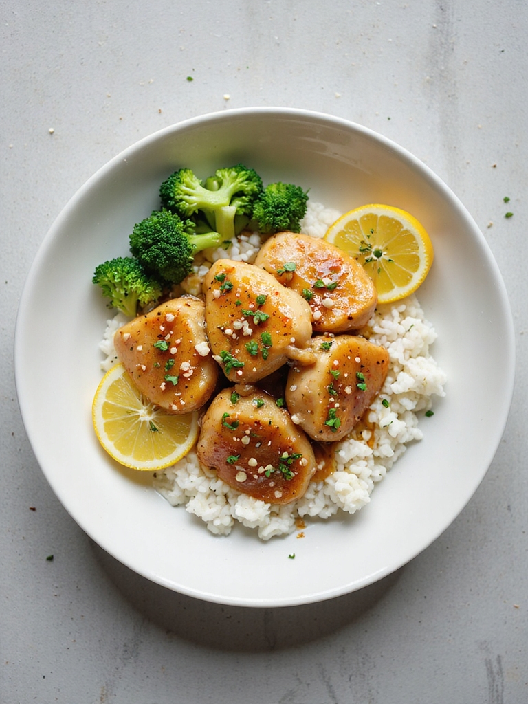 lemon garlic crockpot chicken broccoli