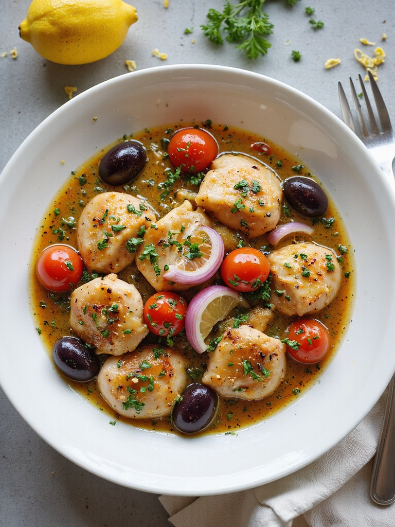 lemony mediterranean herb chicken