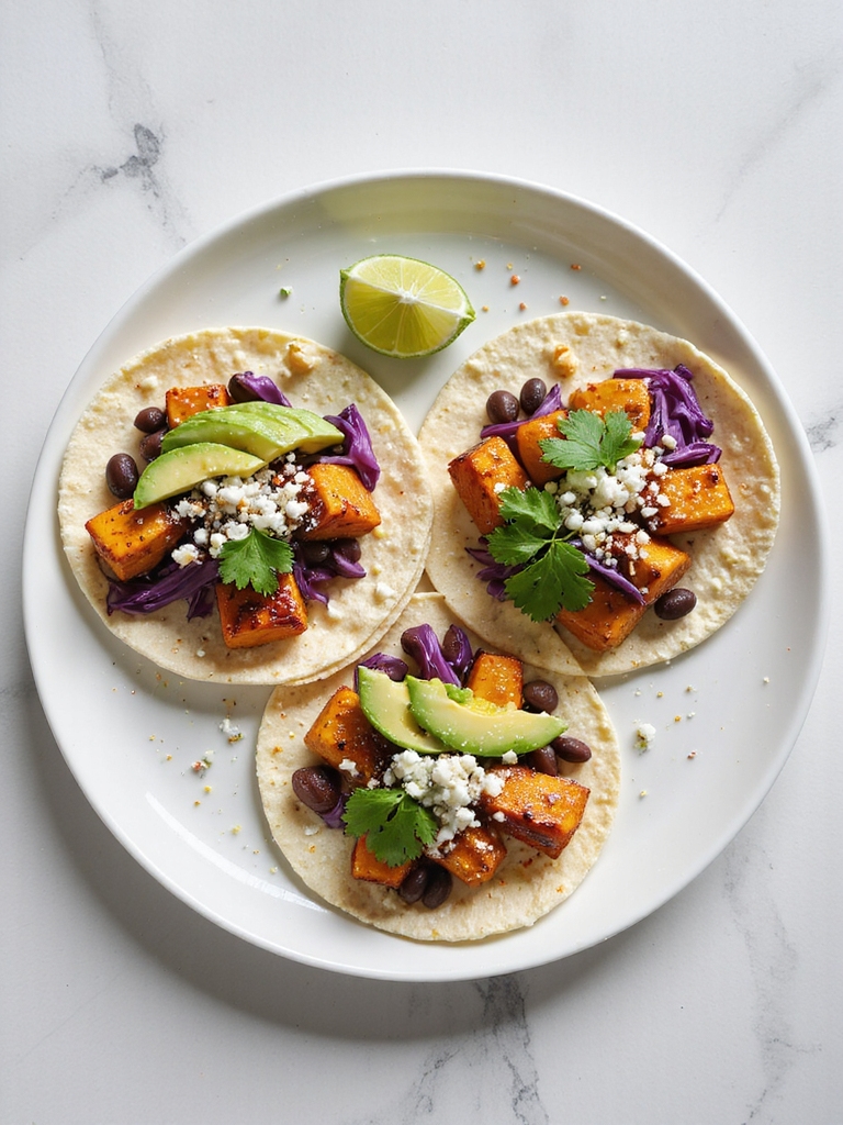 roasted sweet potato tacos