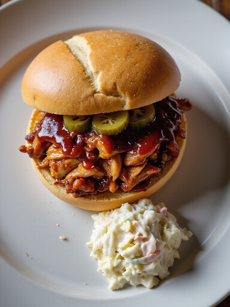 slow cooked tangy bbq chicken