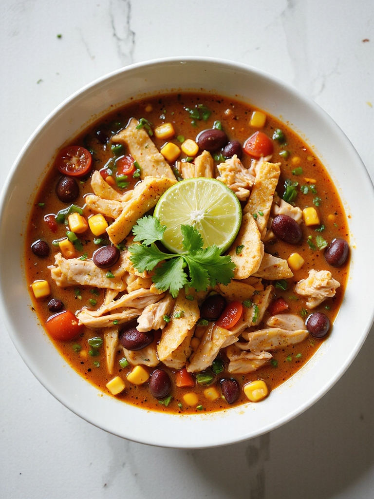 slow cooker southwestern chicken tortilla